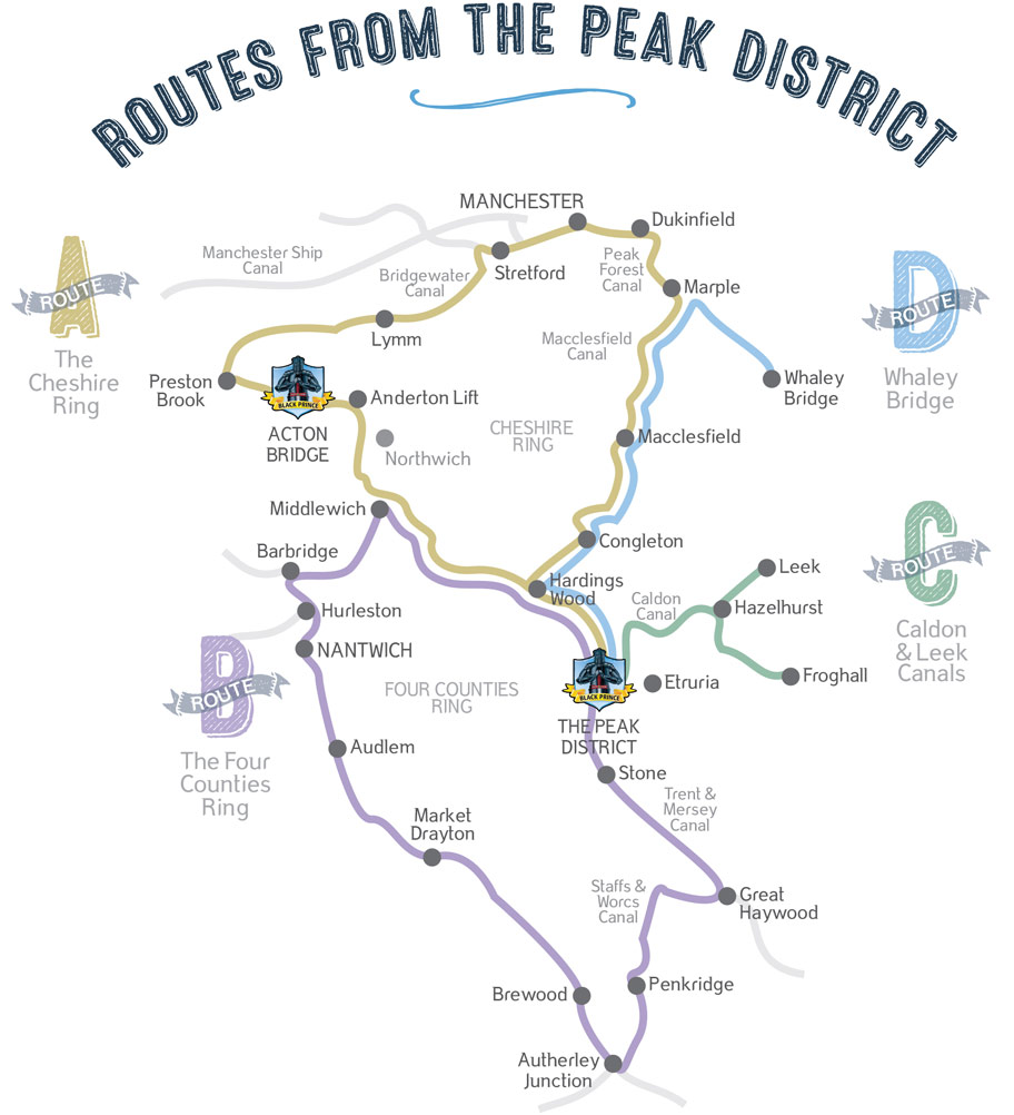 Peak District Bus Routes Map