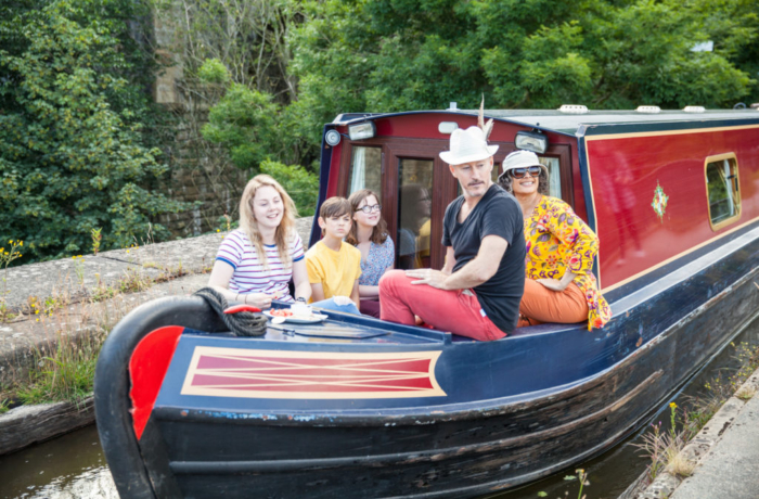 Black Prince Holidays - family fun on front of boat