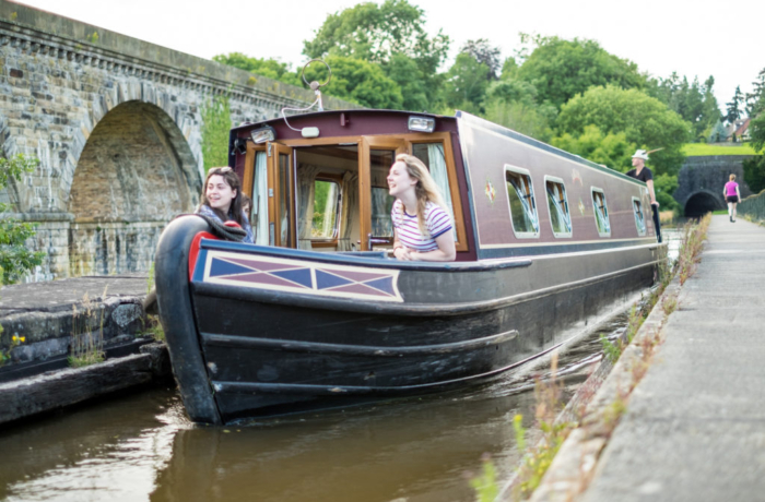 Black Prince Narrowboats - young adults having fun