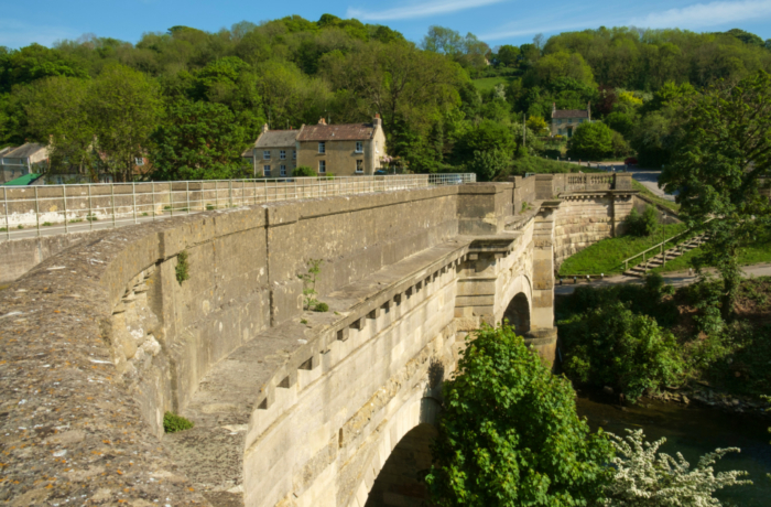 Historic Avoncliff Aqueduct Carries the Kennet and Avon Canal