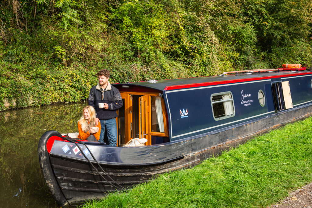 Autumn holiday on the canal