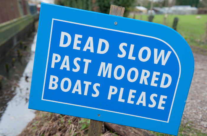 Dead Slow Past Moored Boats Please