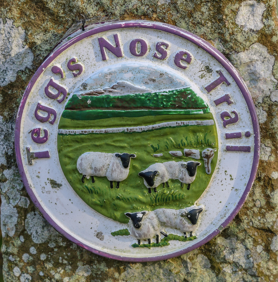 Teggs Nose Trail sign